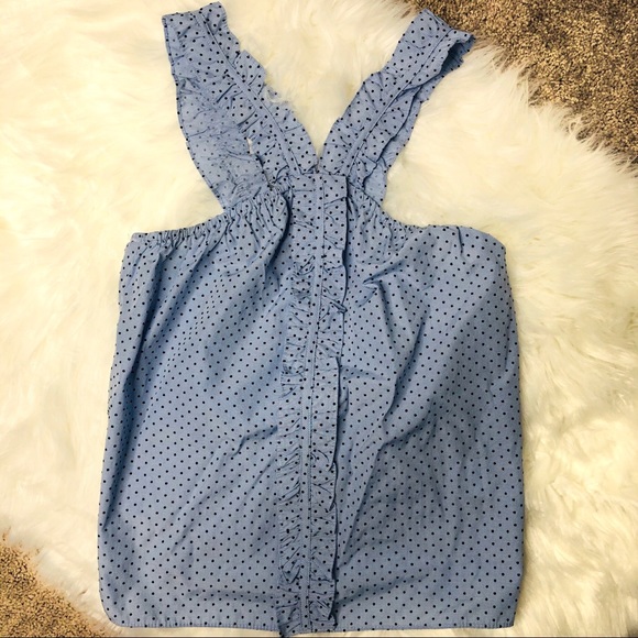 Waverly Grey Anthropologie Berlin Blue Dot Top |XS - Picture 2 of 7